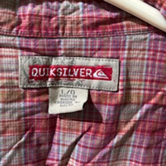Quiksilver Men's Plaid Button-Up Shirt - Picture 2 of 2